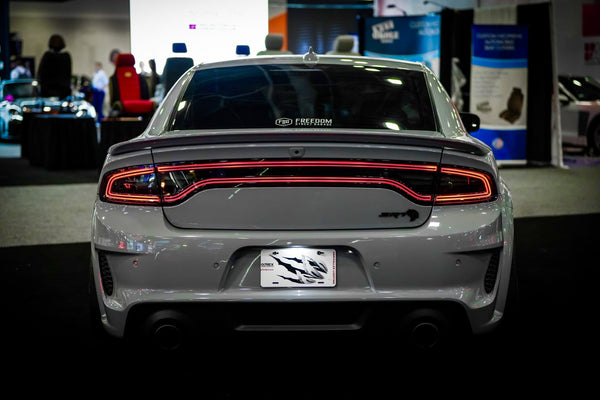 15-23 Dodge Charger MKII NOVA-Series Prismatic Tail Lights Black (Sequential signal)
