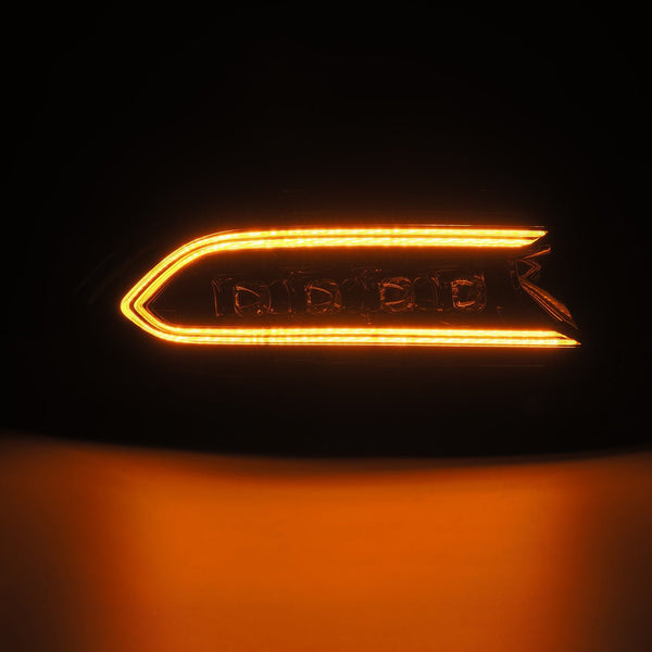 Close-up of NOVA Series LED headlight turn signal for 2015–2023 Dodge Charger