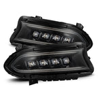 2015–2023 Dodge Charger NOVA Series LED headlights with Alpha Black housing