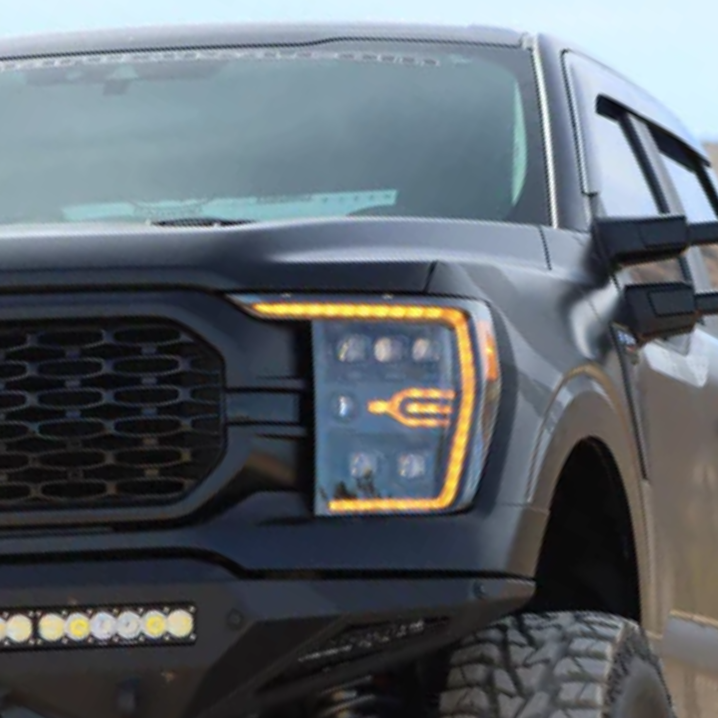 21-23 Ford F150 / 21-23 Ford F150 Raptor NOVA-Series LED Projector Headlights Alpha-Black