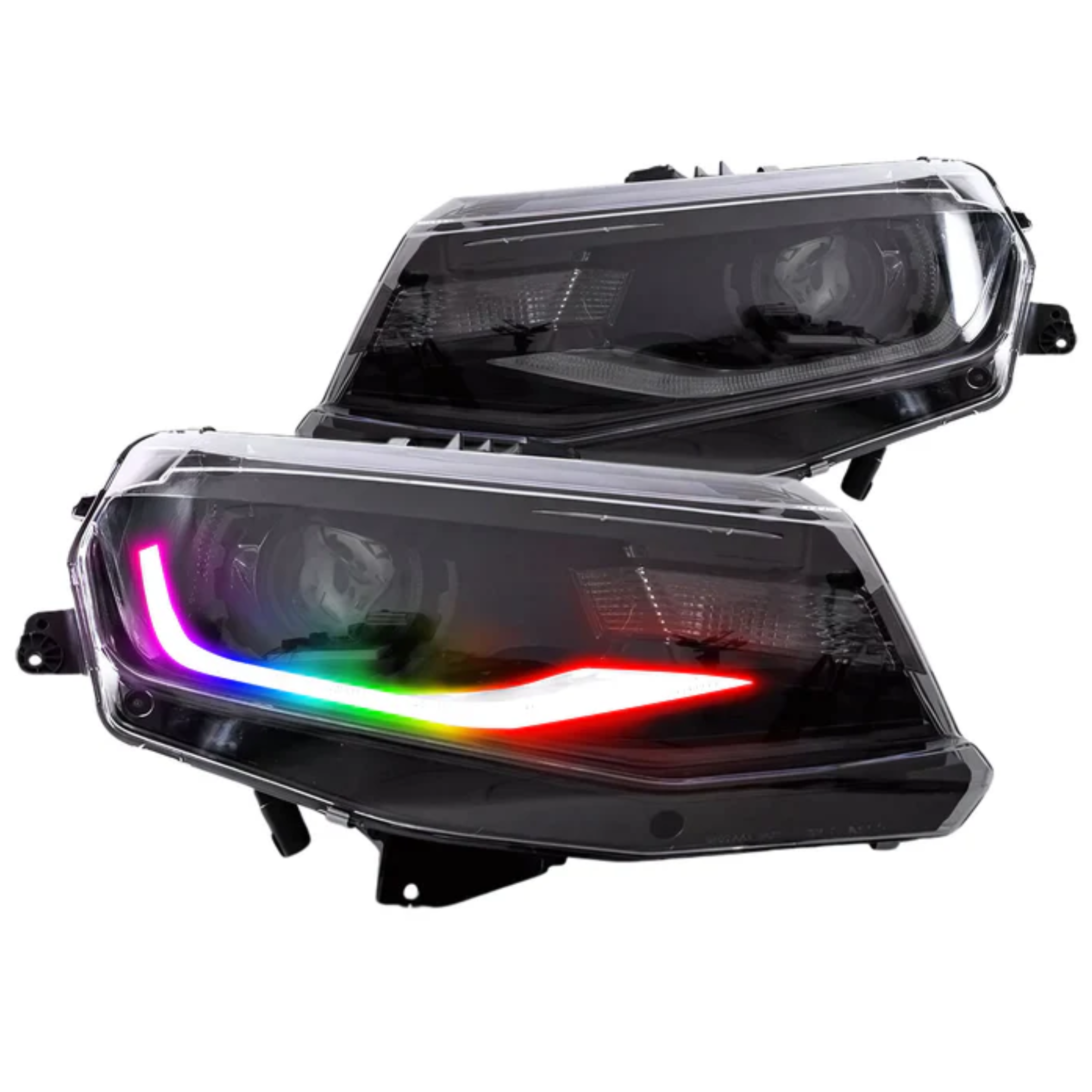 16-18 Chevrolet Camaro Multicolor Flow Series Headlights