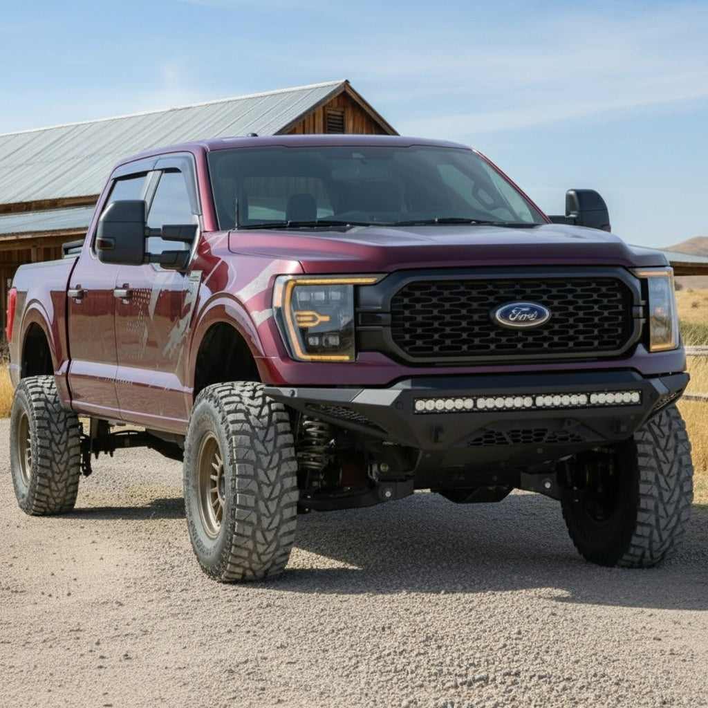 21-23 Ford F150 / 21-23 Ford F150 Raptor NOVA-Series LED Projector Headlights Alpha-Black