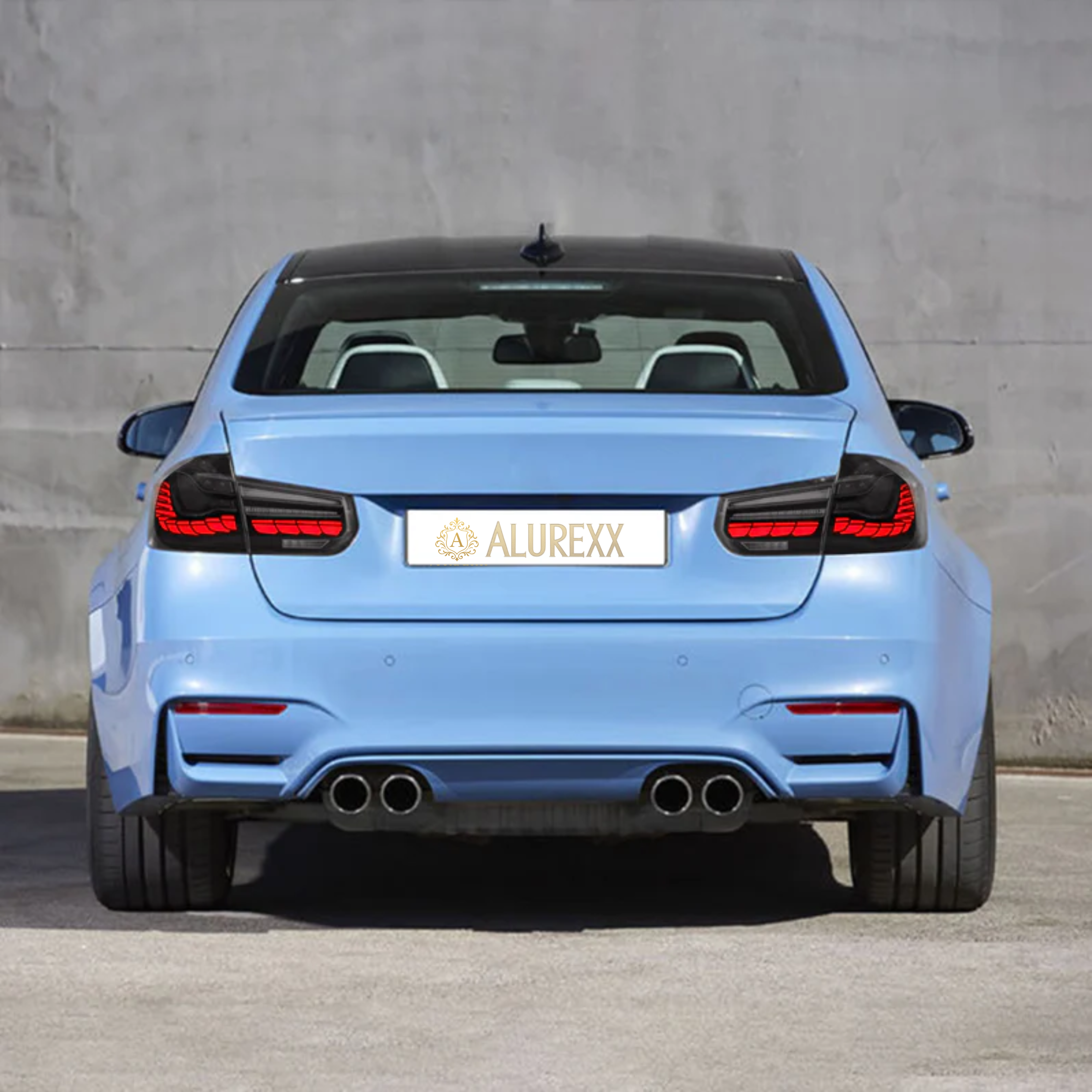 2012-2019  BMW 3 Series Dragon Scale Tail Lights (Smoke)