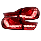 2014-2020 BMW 4 Series Dragon Scale Tail Lights (Red)