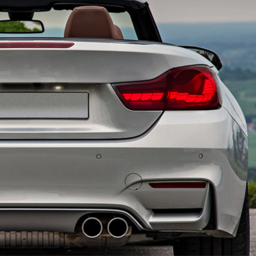 2014-2020 BMW 4 Series Dragon Scale Tail Lights (Red)