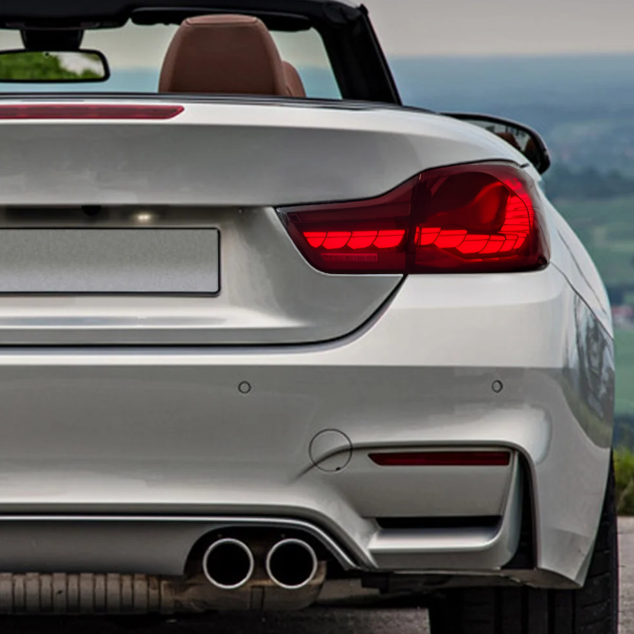 2014-2020 BMW 4 Series Dragon Scale Tail Lights (Red)
