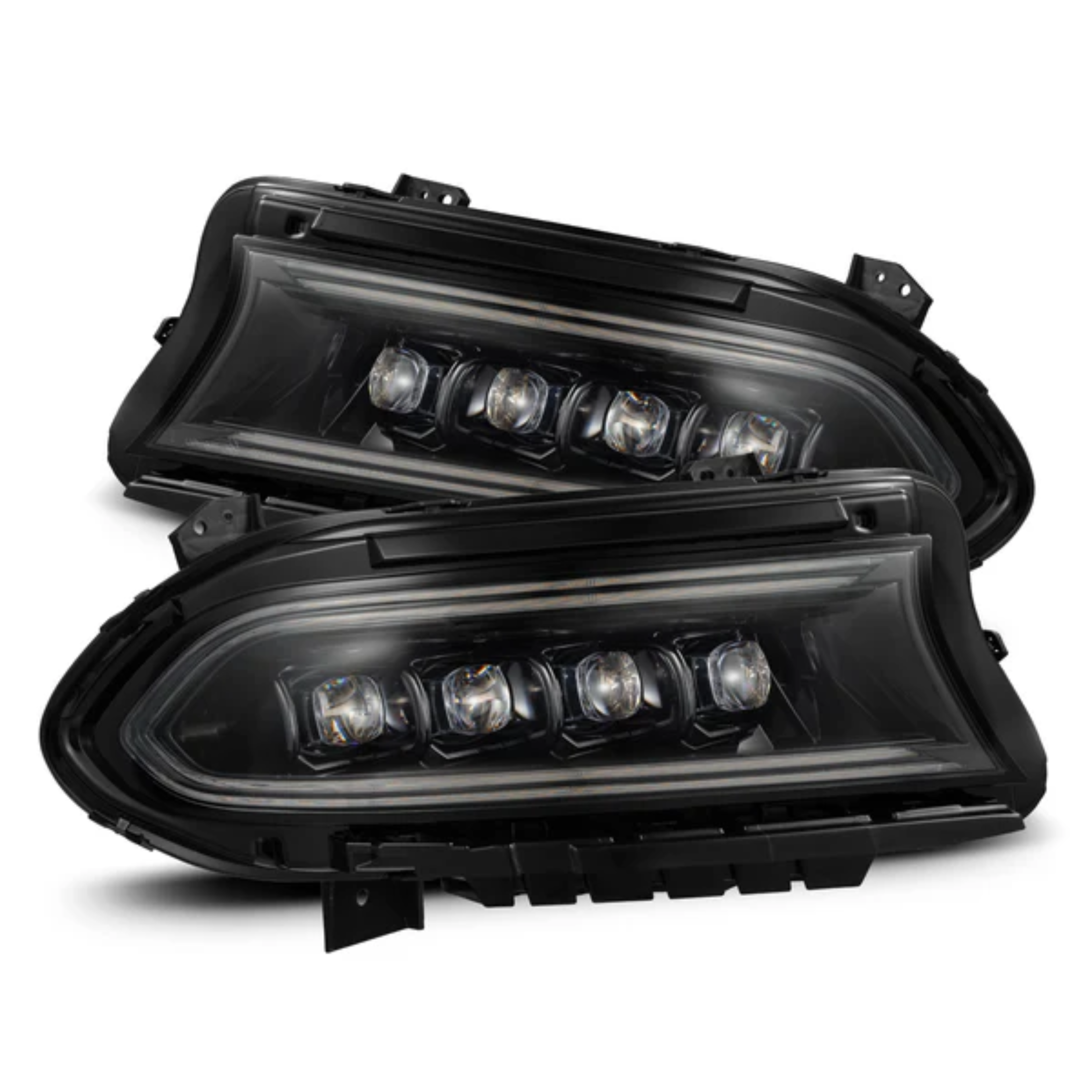 15-23 Dodge Charger NOVA-Series LED Projector Headlights Alpha Black