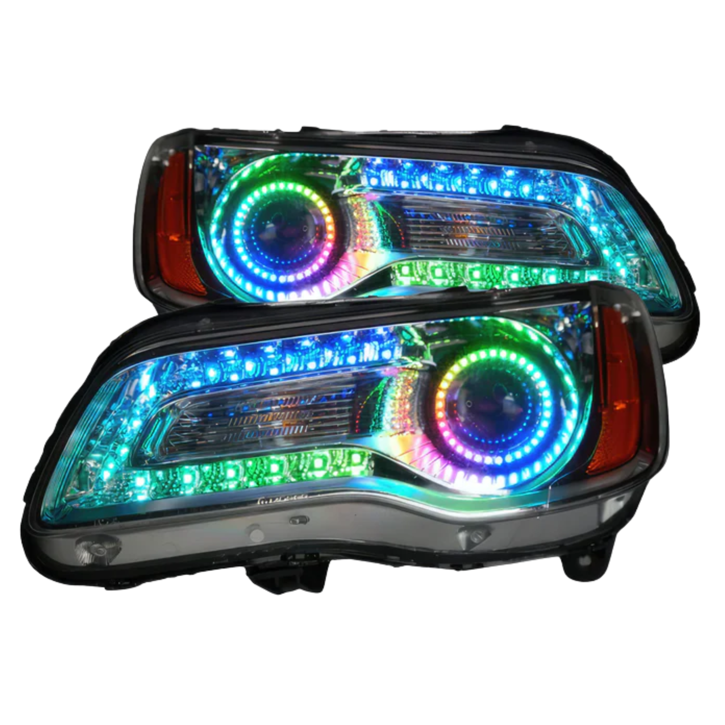 11-23 Chrysler 300 Multicolor Flow Series Headlights